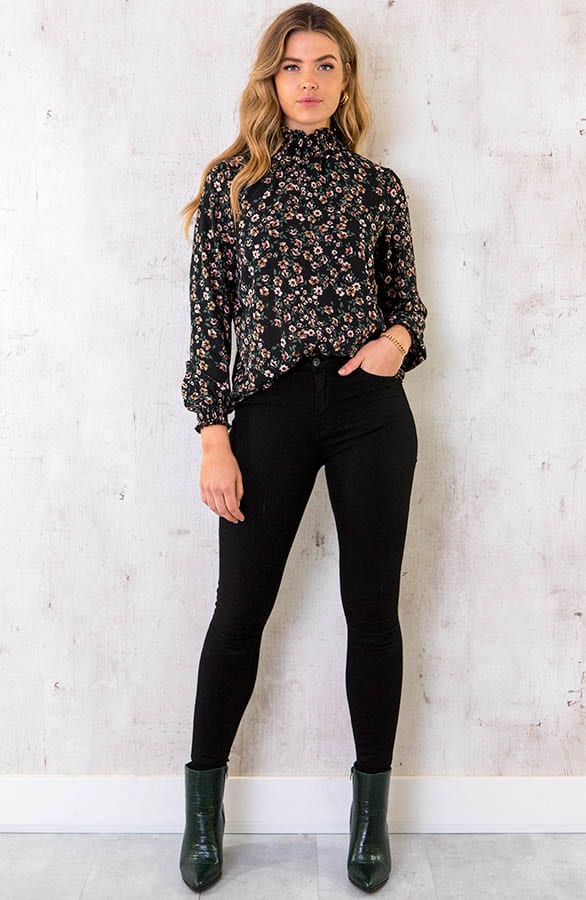 Col Blouse Bloemen – shoparchief, foto 4