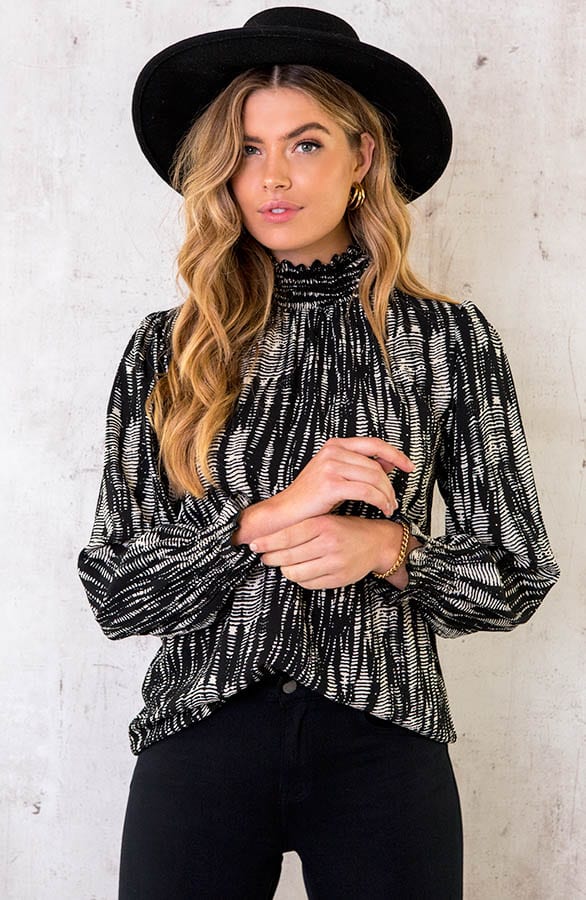 Rollkragen Bluse Print Deluxe, Shoparchiv, Foto 6