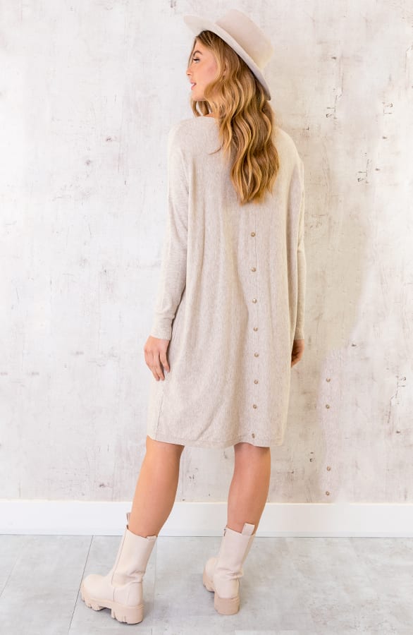 Comfy Knopf-Tunika Beige, Shoparchiv, Foto 3