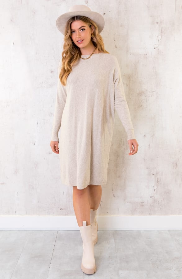 Comfy Knopf-Tunika Beige, Shoparchiv, Foto 2