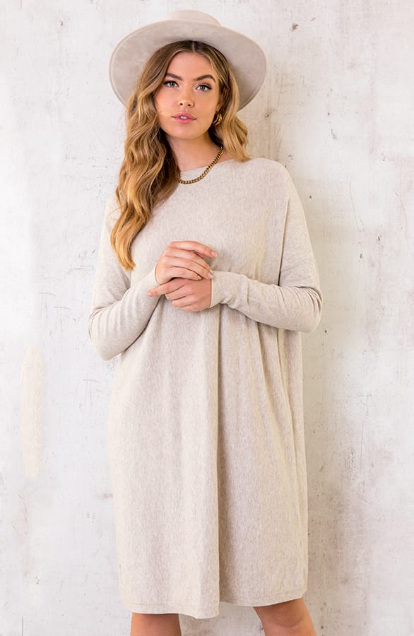Comfy Knopf-Tunika Beige, Shoparchiv, Foto 1