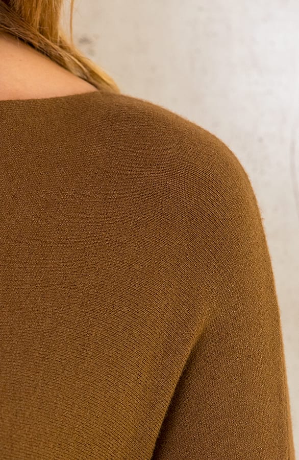 Comfy Knopen Tuniek Cognac – shoparchief, foto 4