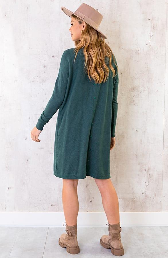 Comfy Knopen Tuniek Smaragd – shoparchief, foto 4