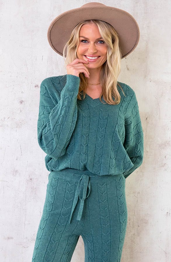 Comfy Patroon Trui Oase – shoparchief, foto 1