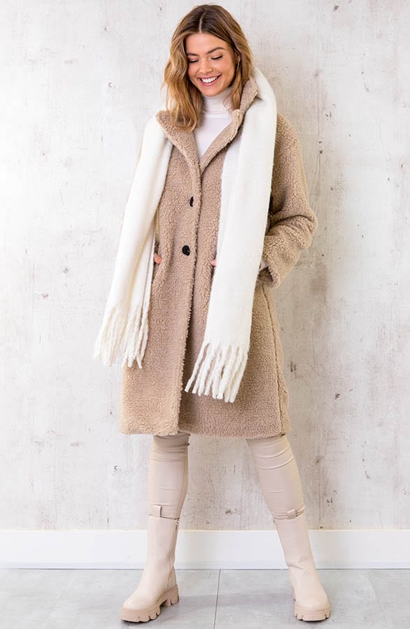 Essential Sjaal Ecru – shoparchief, foto 1