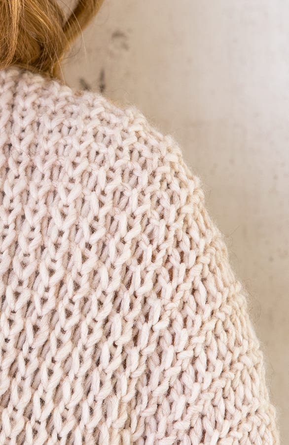 Grof Gebreid Midi Vest Beige – shoparchief, foto 5