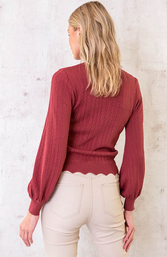 Kanten Patronen Top Dust Pink – shoparchief, foto 5