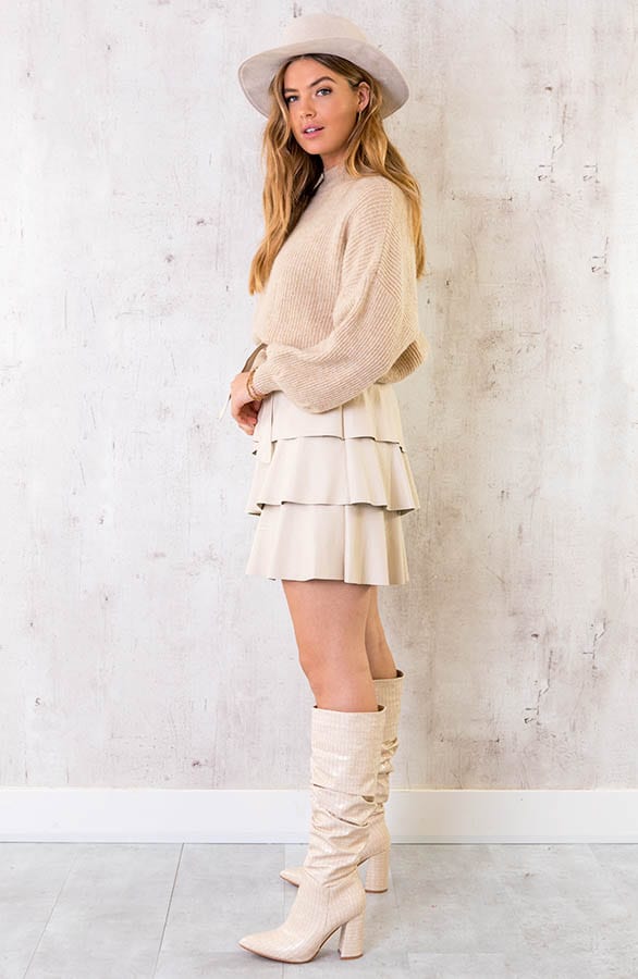 High Croco Boots Beige, Shoparchiv, Foto 4