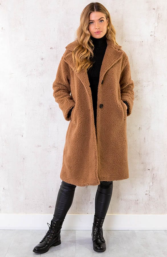 Midi Teddy Jacket Camel, Shoparchiv, Foto 6