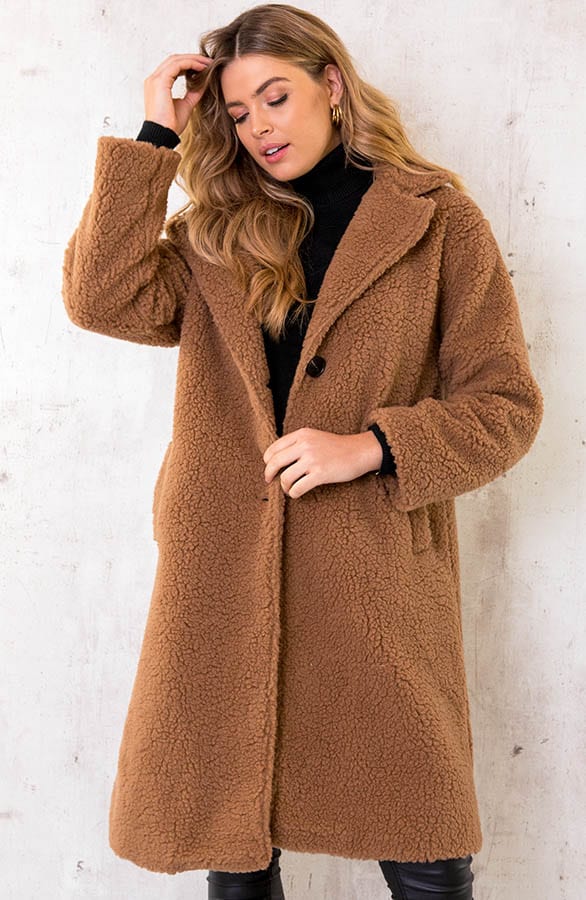 Midi Teddy Jacket Camel, Shoparchiv, Foto 3