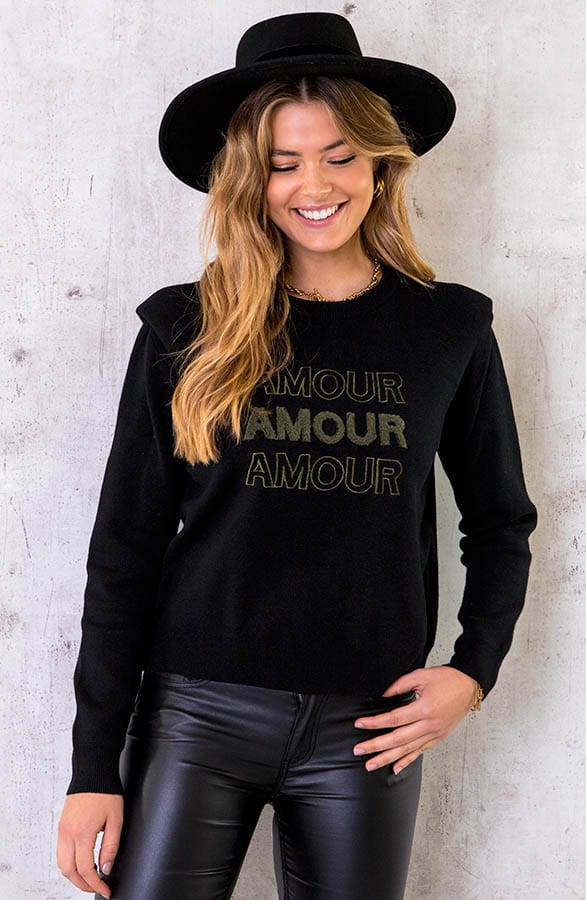 Amour Trui Shoulder Pad Zwart – shoparchief, foto 2