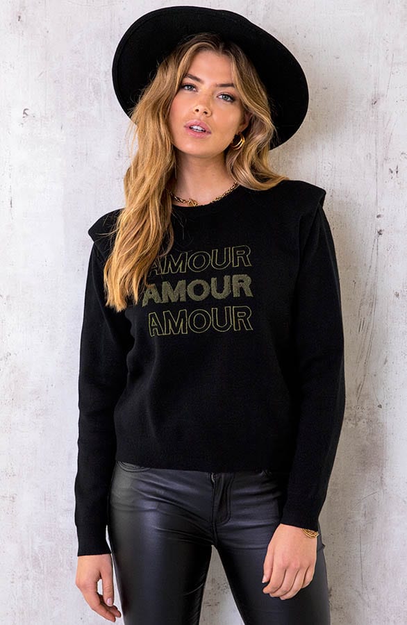 Amour Trui Shoulder Pad Zwart – shoparchief, foto 1