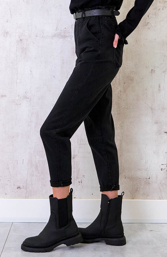 Chelsea Boots Mat Zwart – shoparchief, foto 4