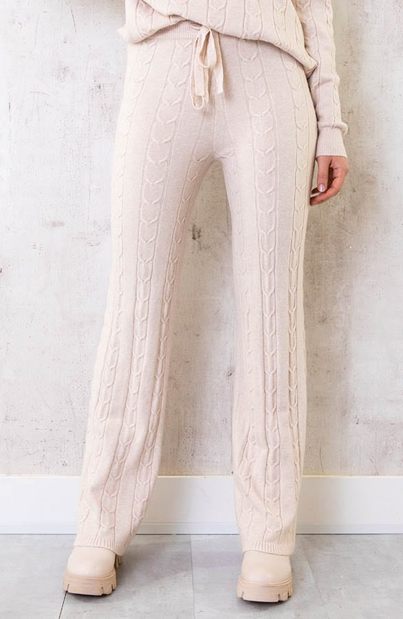Comfy Patroon Broek Beige – shoparchief, foto 1