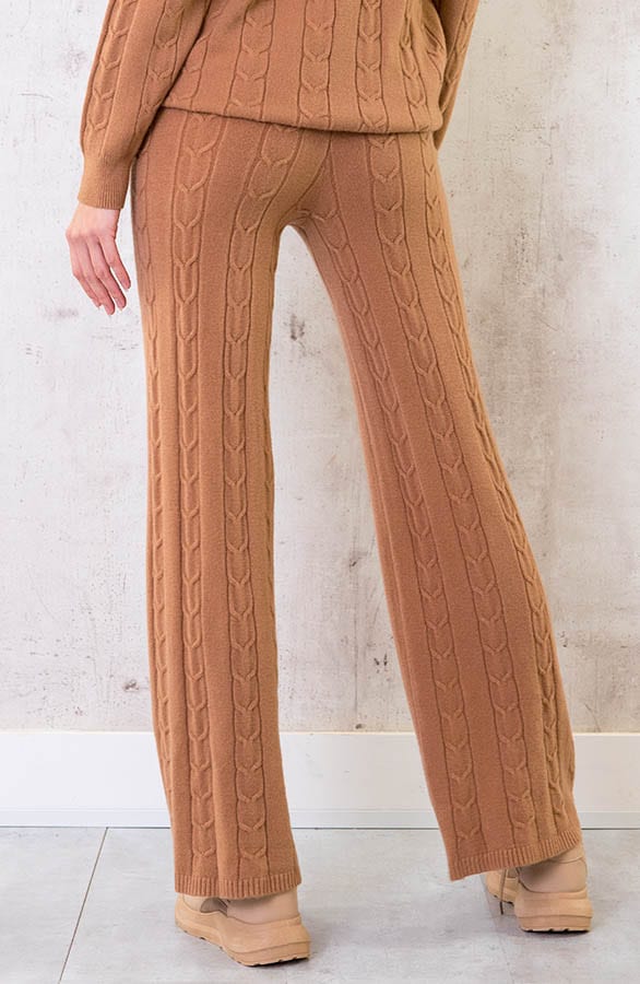 Comfy Patroon Broek Cognac – shoparchief, foto 3