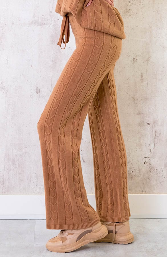 Comfy Patroon Broek Cognac – shoparchief, foto 2