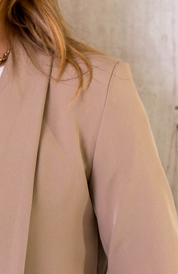 Dames Blazer Beige – shoparchief, foto 5