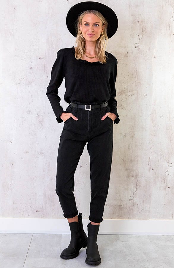 Chelsea Boots Mat Zwart – shoparchief, foto 6