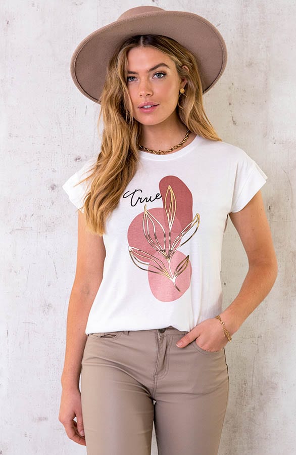 It-Shirt Botanic Print Dust – shoparchief, foto 1