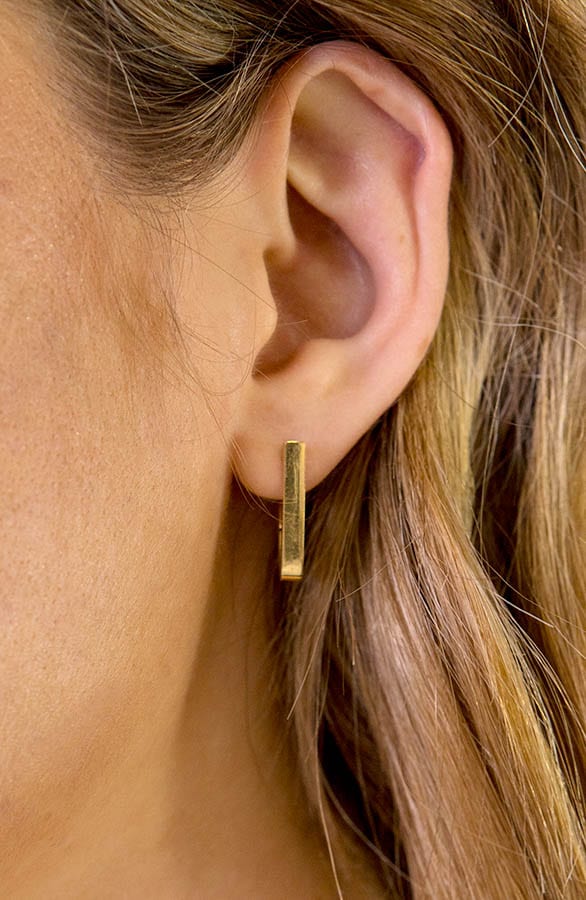 Limited V Earrings Gold – shoparchief, foto 2