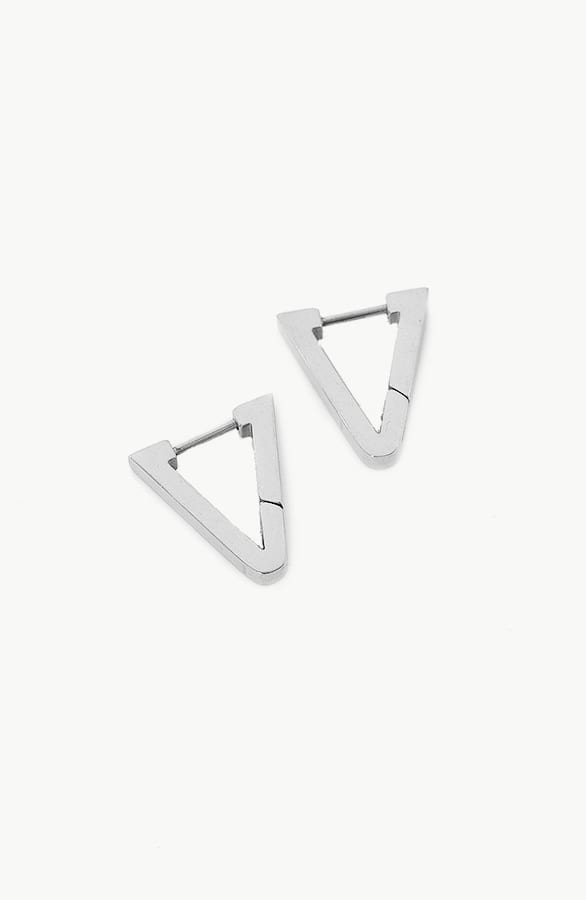 Limited V Earrings Silver – shoparchief, foto 1