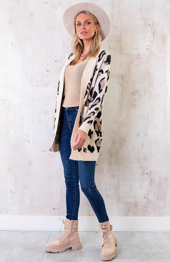 Biker Boots Suede Beige – shoparchief, foto 6