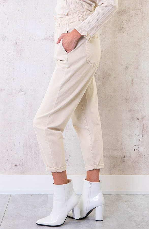 Mom Jeans Baggy Fit Hellbeige, Shoparchiv, Foto 3