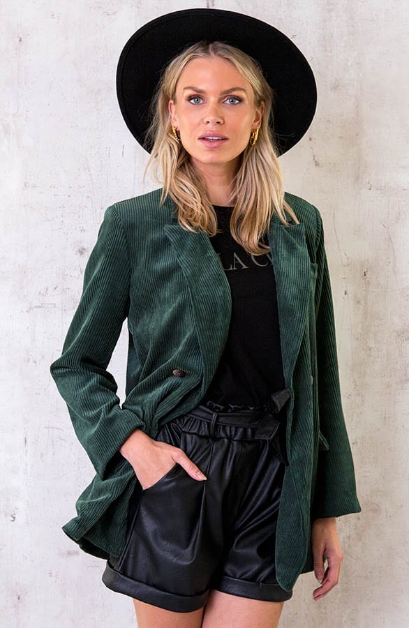 Oversized Corduroy Blazer Smaragd, Shoparchiv, Foto 1