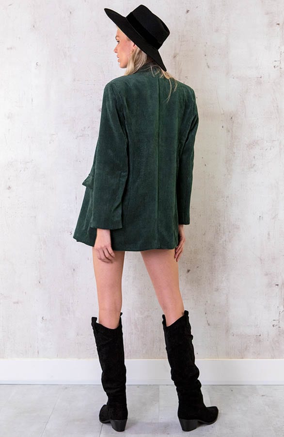 Oversized Corduroy Blazer Smaragd, Shoparchiv, Foto 4