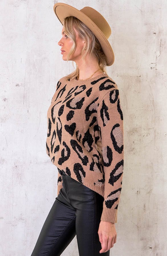 Panter Trui Gebreid Camel – shoparchief, foto 3