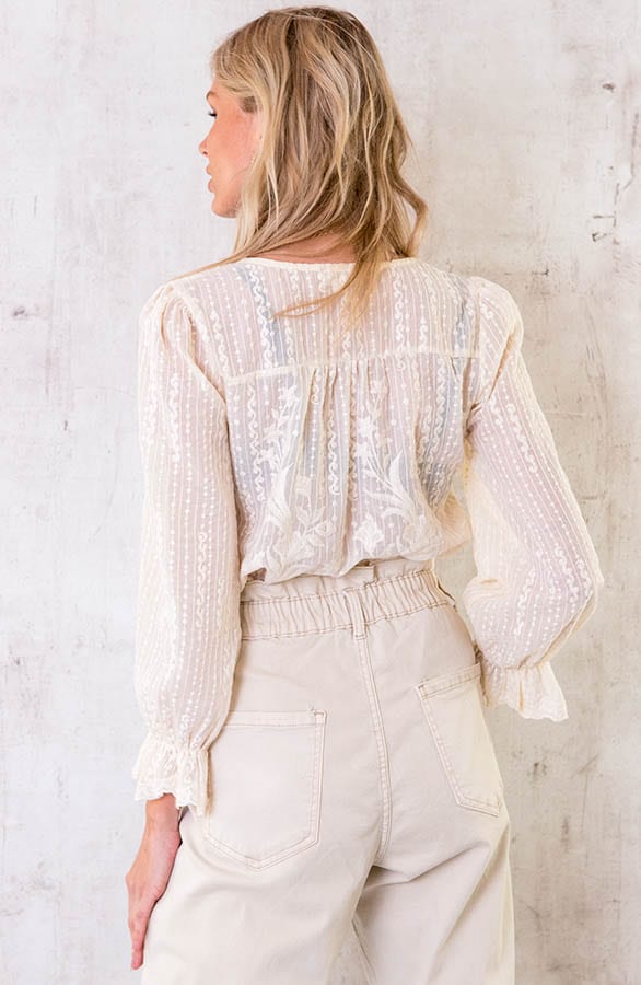 Plumetis Boho Blouse Ecru – shoparchief, foto 4