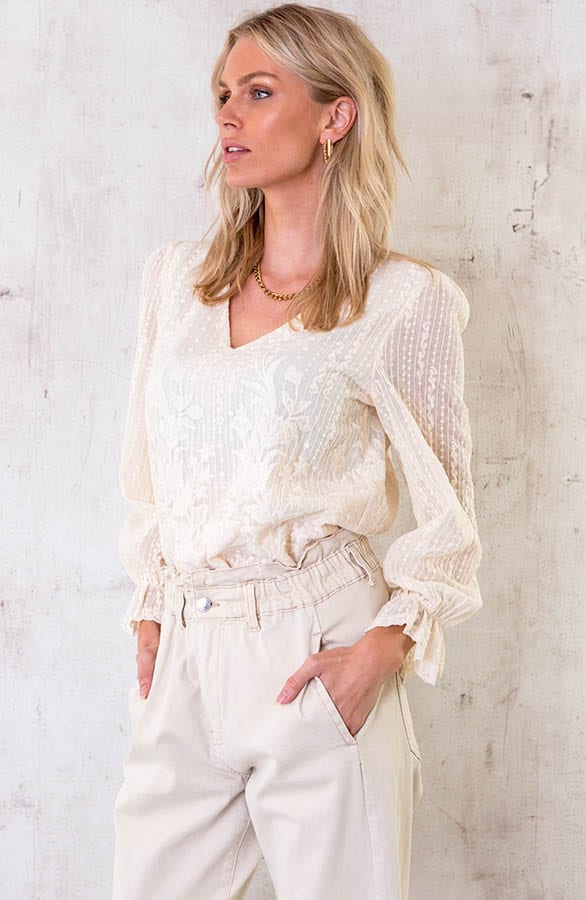 Plumetis Boho Blouse Ecru – shoparchief, foto 2