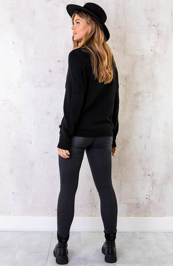 Push Up Skinny Jeans Dark Grey – shoparchief, foto 5