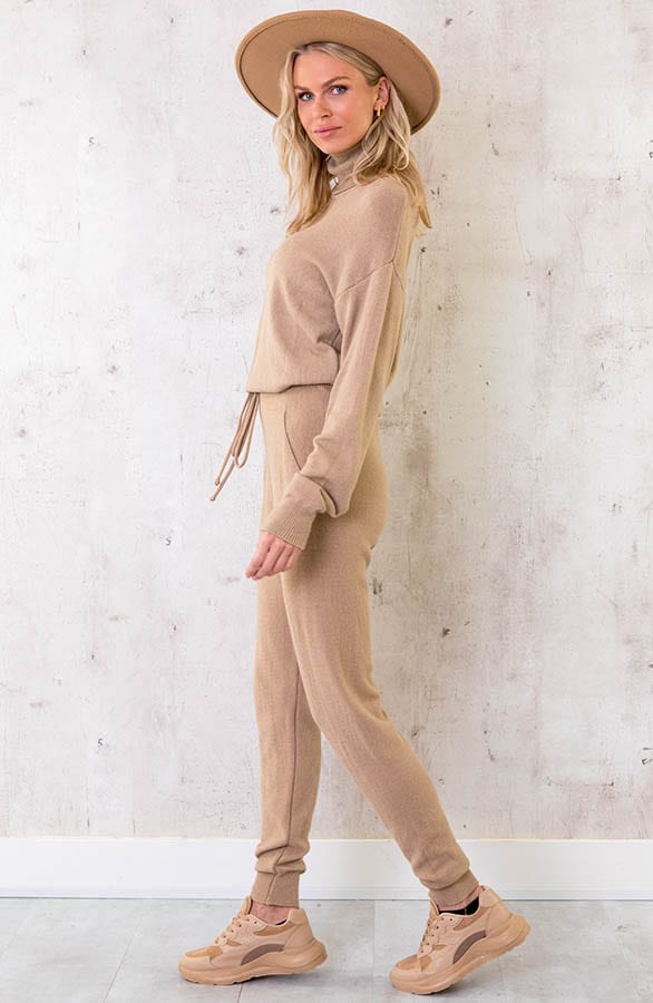 Soft Comfy Broek Camel – shoparchief, foto 5