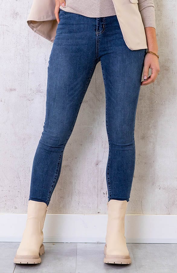 Super High Waist Skinny Jeans Blue – shoparchief, foto 1