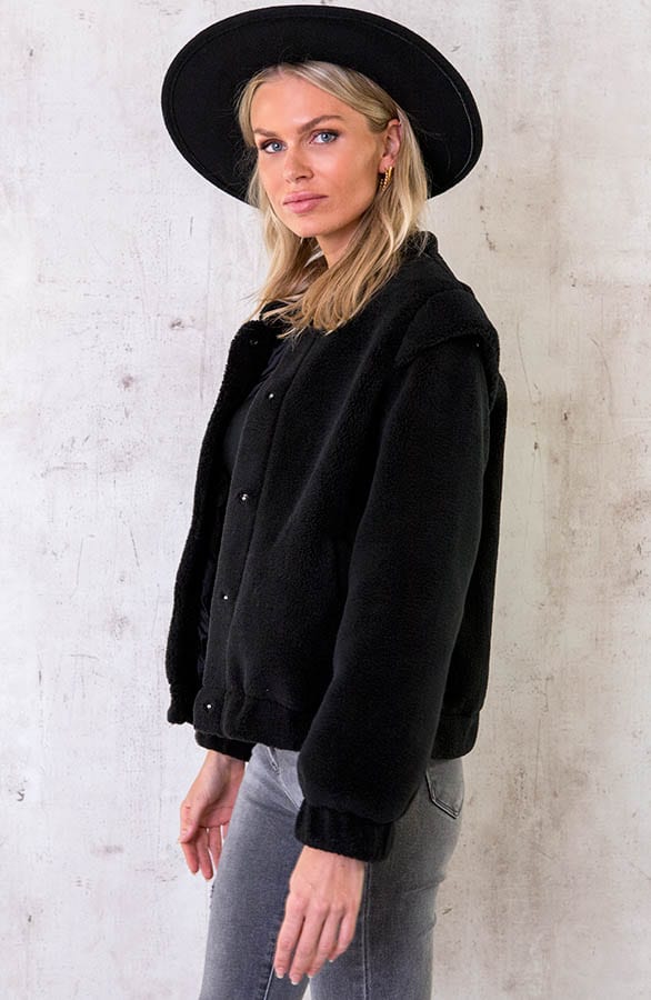 Teddy Bomber Jasje Zwart – shoparchief, foto 4