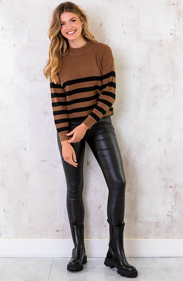 Banen Trui Zwart Camel – shoparchief, foto 6
