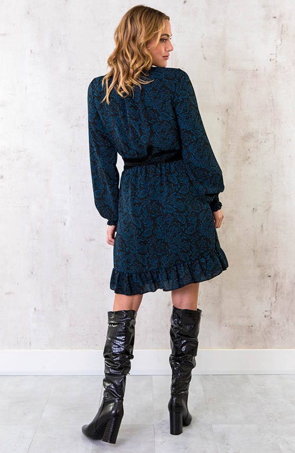 Col Jurk Overslag Paisley Petrol – shoparchief, foto 4