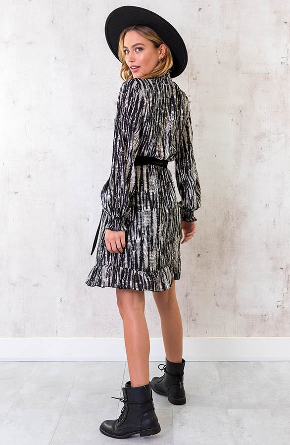 Col Jurk Overslag Print Deluxe – shoparchief, foto 3