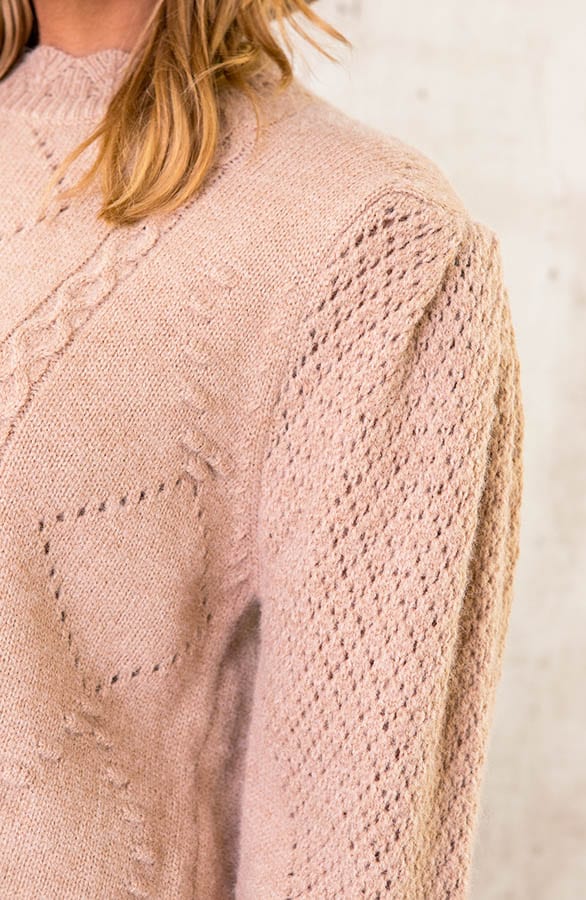 Knitted Luxury Sweater Taupe – shoparchief, foto 4