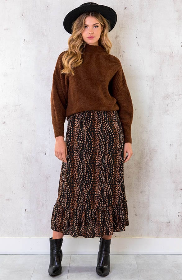 Knitted Sweater Cognac – shoparchief, foto 5
