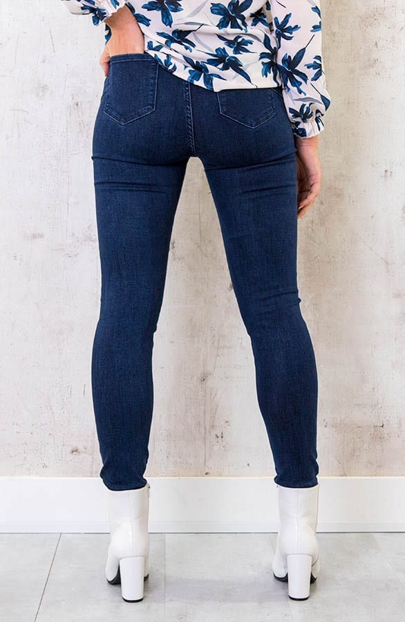 Push Up Skinny Jeans Dark Blue – shoparchief, foto 3