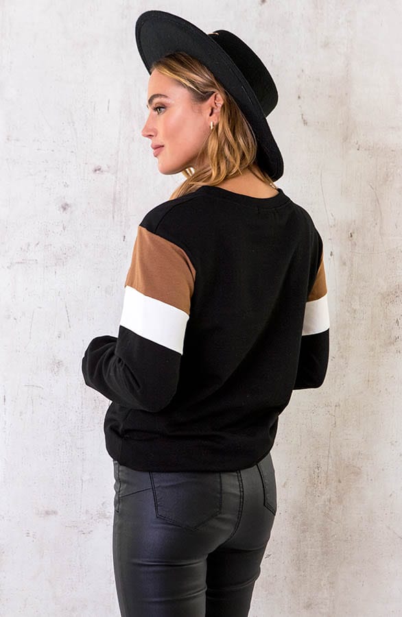 V Sweater Zwart – shoparchief, foto 5