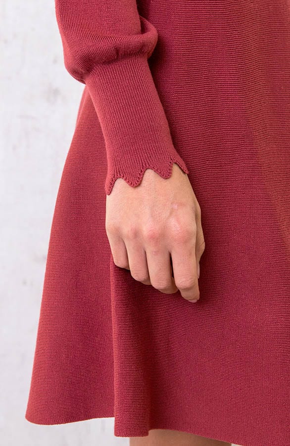 Wavy A-lijn Jurk Dust Pink – shoparchief, foto 5
