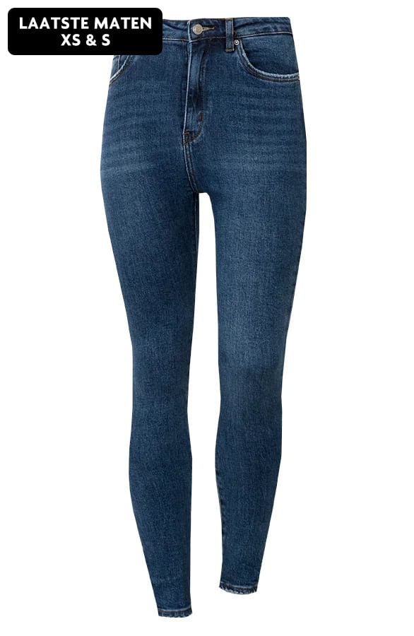 High Waist Skinny Jeans Blauw – shoparchief, foto 1