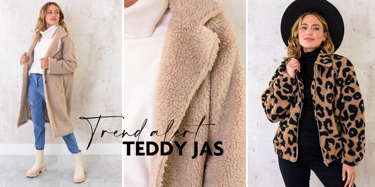 De teddy jas is de winterjas van dit moment!