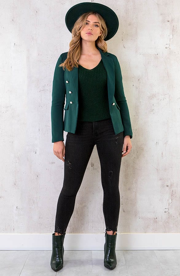 Button Blazer Smaragd 2.0 – shoparchief, foto 4