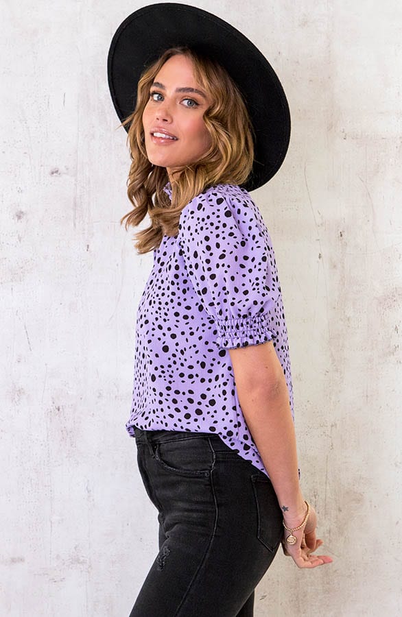 Col Top Cheetah Lila – shoparchief, foto 3