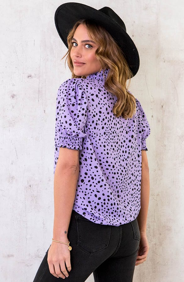 Col Top Cheetah Lila – shoparchief, foto 4