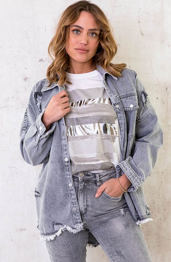 Denim Jacket Grey – shoparchief, foto 1